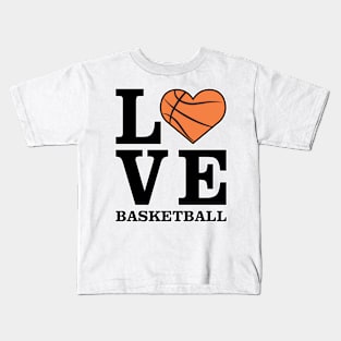 Love Basketball Kids T-Shirt